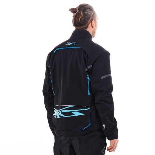 Куртка Эндуро FREERIDE DF Black - Blue 2023 фото 3