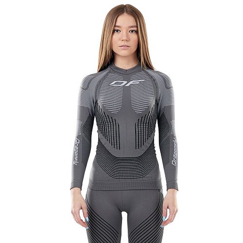 Термофутболка DF 3DTHERMO GREY с длинным рукавом Woman 
