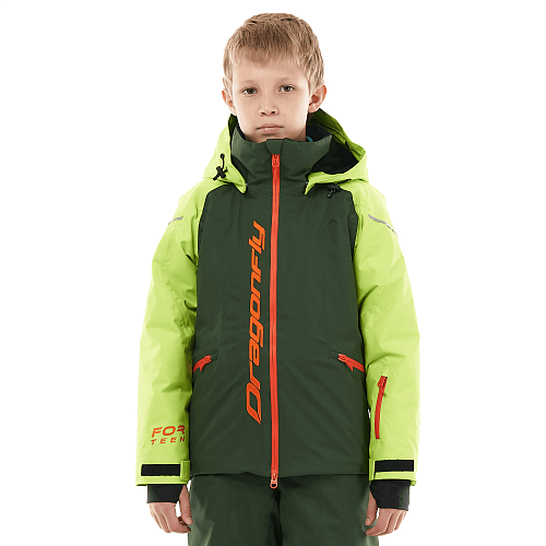 Куртка утепленная GRAVITY for Teen Green - Orange 2024 