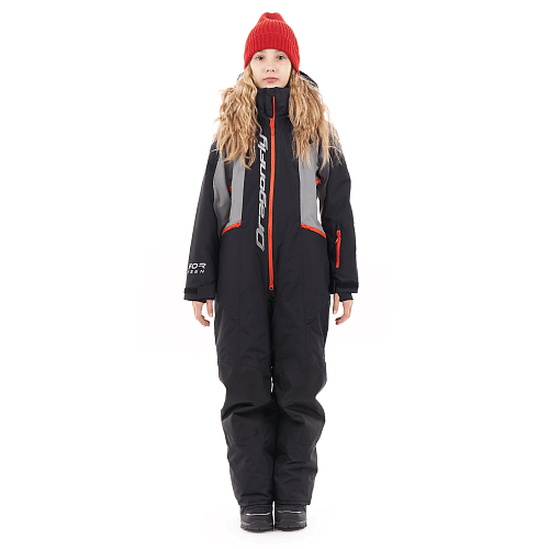 Зимний утепленный комбинезон GRAVITY for Teen Black - Grey 2024 