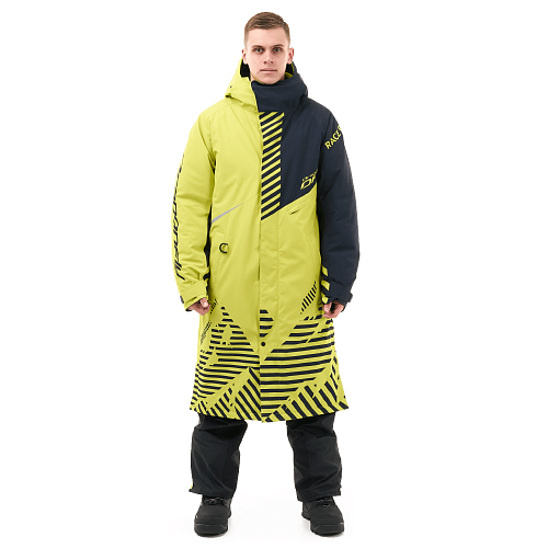 Плащ зимний RACE COAT Man Lime - Black 