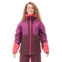 Куртка горнолыжная утепленная Gravity Premium Woman Purple-Brown 2023                    