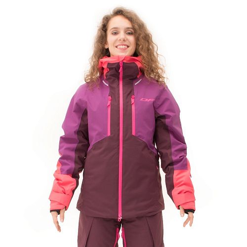 Куртка горнолыжная утепленная Gravity Premium Woman Purple-Brown 2023 