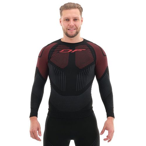 Термофутболка DF 3DTHERMO RED с длинным рукавом 