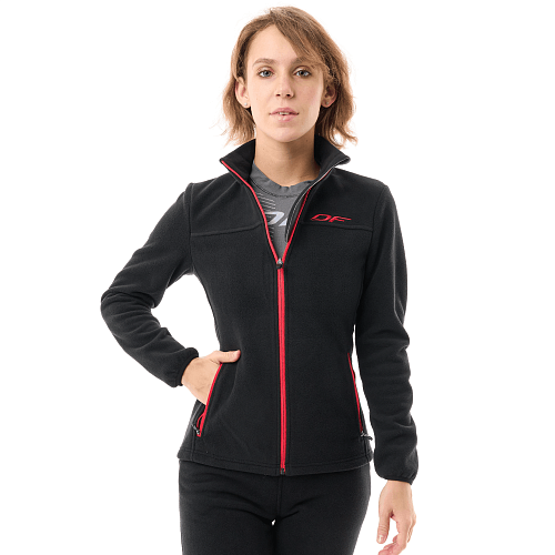 Флисовая кофта Woman Black - Red 