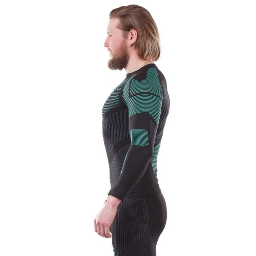 Термофутболка DF 3DTHERMO GREEN с длинным рукавом фото 2