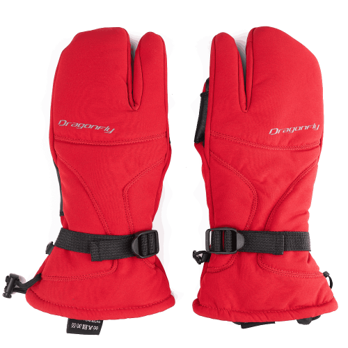 Варежки снегоходные DF SNOWMOBILE MITTENS Red фото 2