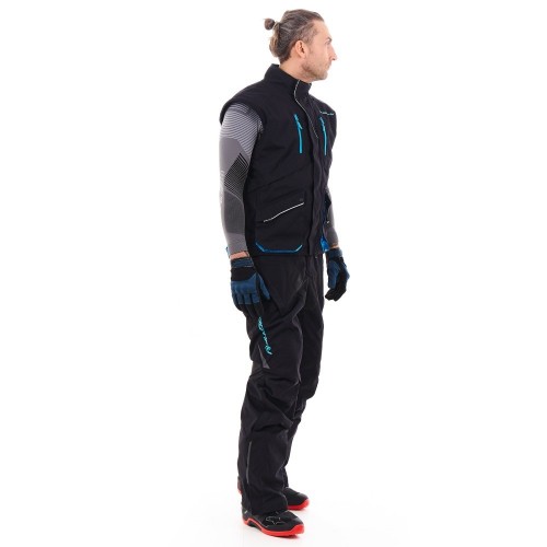 Штаны Эндуро FREERIDE DF Black - Blue 2023 фото 13