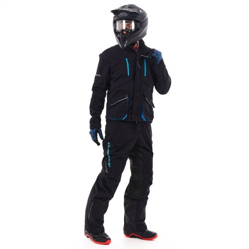 Куртка Эндуро FREERIDE DF Black - Blue 2023 фото 17