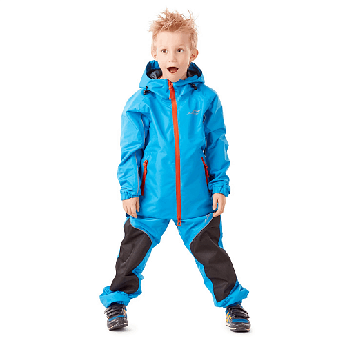 Детский комплект дождевой (куртка, брюки) EVO Kids BLUE (мембрана) 