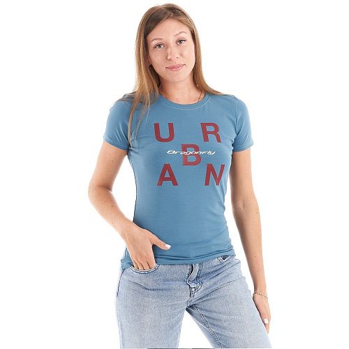 Футболка с принтом Summer. URBAN collection. Blue-Gray. W 