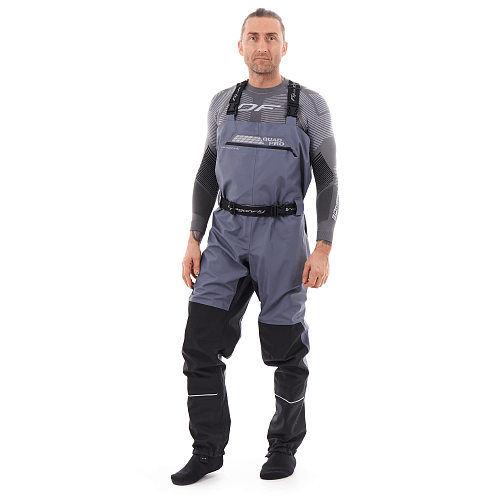 Вейдерсы мембранные QUAD PRO Gray - Black 2023 