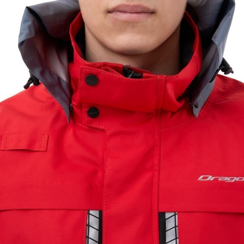 Мембранная куртка QUAD PRO Red - Grey 2024 фото 4