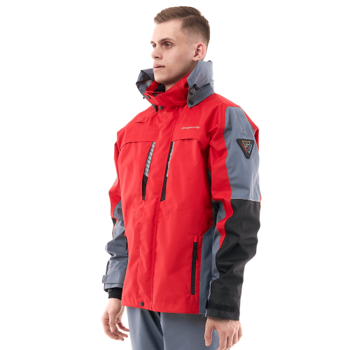 Мембранная куртка QUAD PRO Red - Grey 2024 фото 2