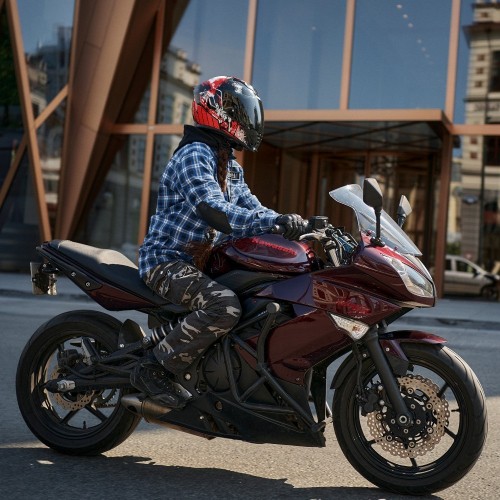 Моторубашка STREETFIGHTER Blue с защитой 2022 фото 14