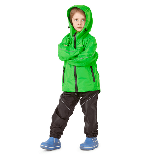Детский комплект дождевой (куртка, брюки) EVO Kids GREEN (мембрана) 