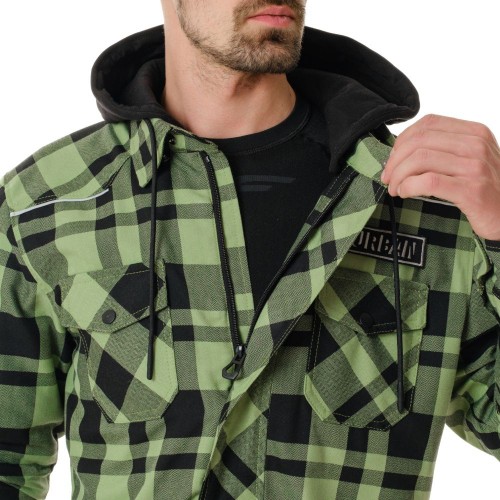 Моторубашка STREETFIGHTER Green с защитой 2024 фото 7