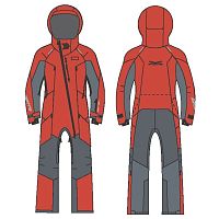 Комбинезон GRAVITY 2.0 Woman Red - Grey                    