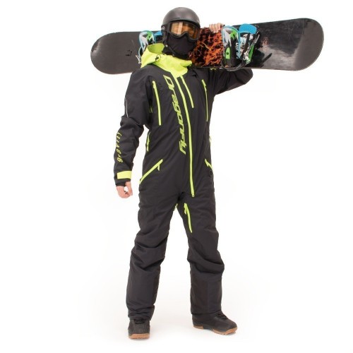 Комбинезон GRAVITY PREMIUM Man Black - Yellow Green 2024 фото 13