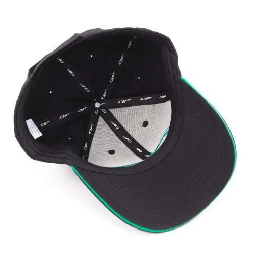 Бейсболка Classic DF Black-Green (Изогнутый козырек) фото 4