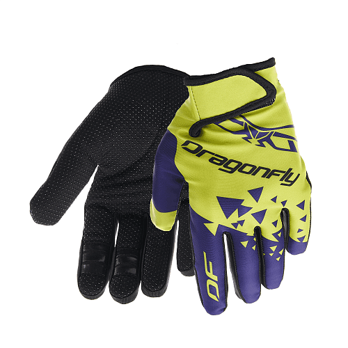 Перчатки DF CROSS Lime - Ultramarine 