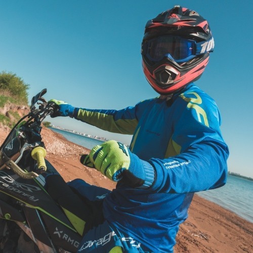 Перчатки DF ENDURO Blue-Green фото 6
