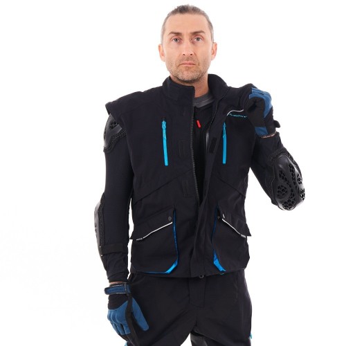 Куртка Эндуро FREERIDE DF Black - Blue 2023 фото 4