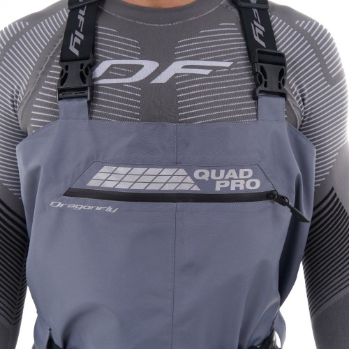 Вейдерсы мембранные QUAD PRO Gray - Black 2023 фото 4