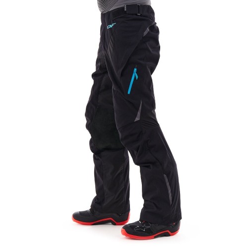 Штаны Эндуро FREERIDE DF Black - Blue 2023 фото 2