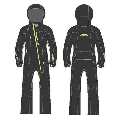 Комбинезон GRAVITY 2.0 Woman Black - Lime 