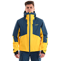 Куртка горнолыжная утепленная Gravity Premium MAN Yellow - Dark Ocean 