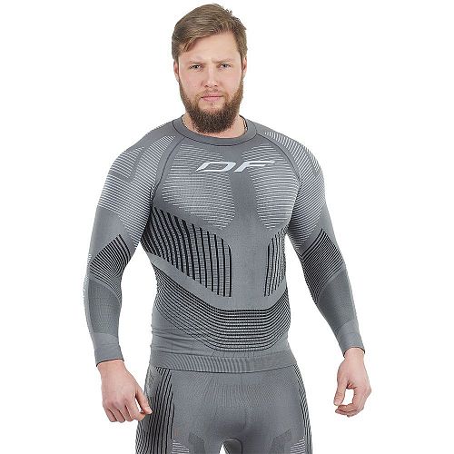 Термофутболка DF 3DTHERMO GREY с длинным рукавом 