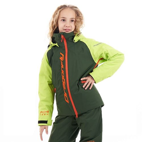 Куртка утепленная Gravity TEENAGER Green - Orange 2023 