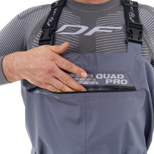 Вейдерсы мембранные QUAD PRO Gray - Black 2023 фото 5