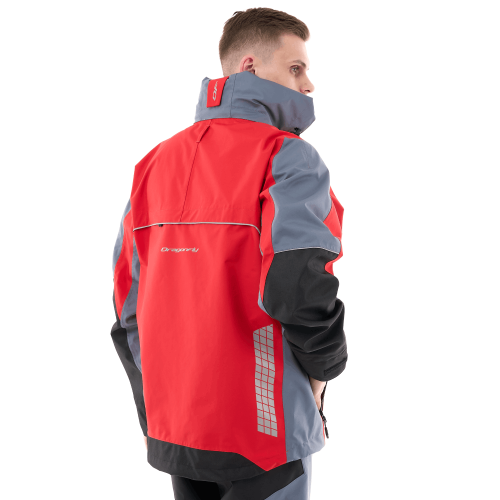 Мембранная куртка QUAD PRO Red - Grey 2024 фото 3
