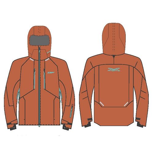 Куртка горнолыжная утепленная GRAVITY Man Brown - Blue 