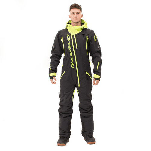 Комбинезон GRAVITY PREMIUM Man Black - Yellow Green 2024 