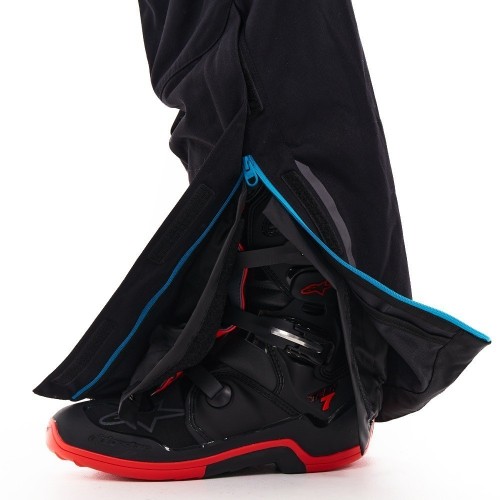 Штаны Эндуро FREERIDE DF Black - Blue 2023 фото 11