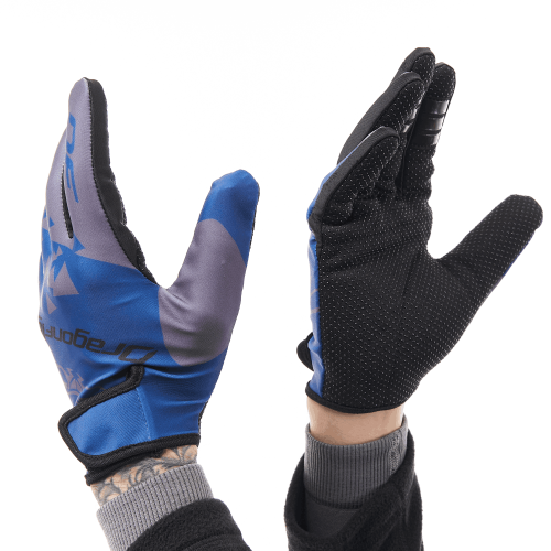Перчатки DF CROSS Dark Blue - Grey фото 3