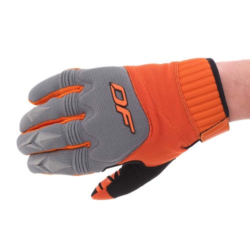 Перчатки DF ENDURO Gray-Orange-Black фото 2