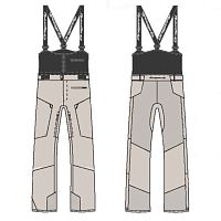 Штаны горнолыжные утепленные GRAVITY Woman Light Grey 