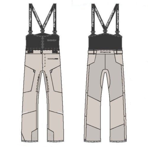 Штаны горнолыжные утепленные GRAVITY Woman Light Grey
