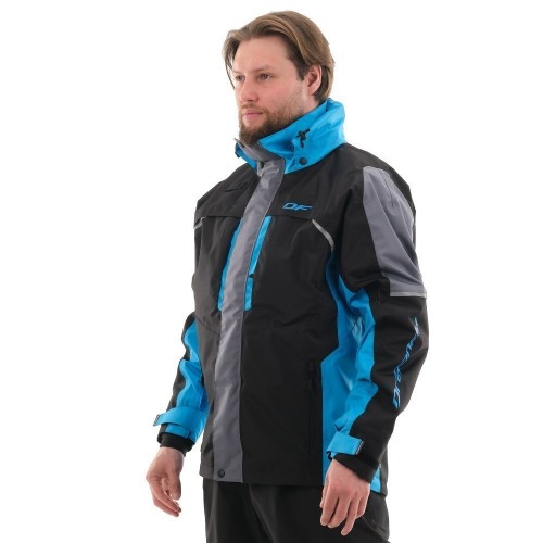 Мембранная куртка QUAD PRO BLACK-BLUE 2021 фото 2