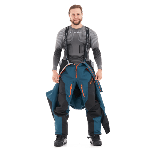 Комбинезон SuperLight 3L MAN Dark Ocean - Orange фото 15