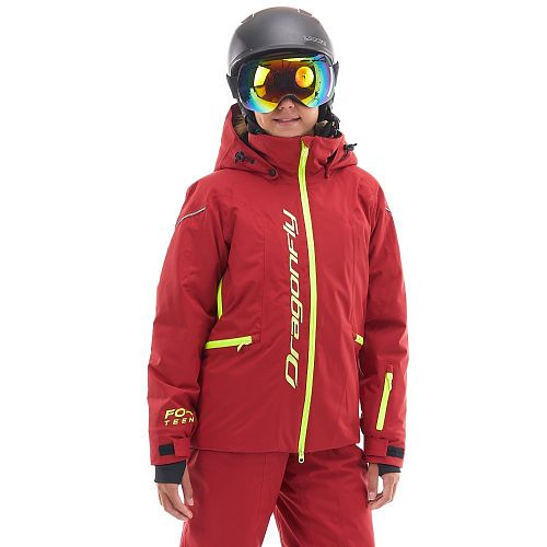 Куртка утепленная Gravity TEENAGER Dark Red - Yellow                    