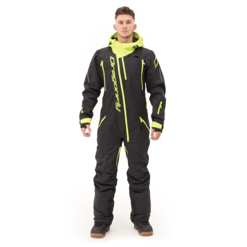 Комбинезон Gravity Premium Man. Black - Yellow Green 2023