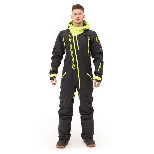 Комбинезон Gravity Premium Man. Black - Yellow Green 2023                    