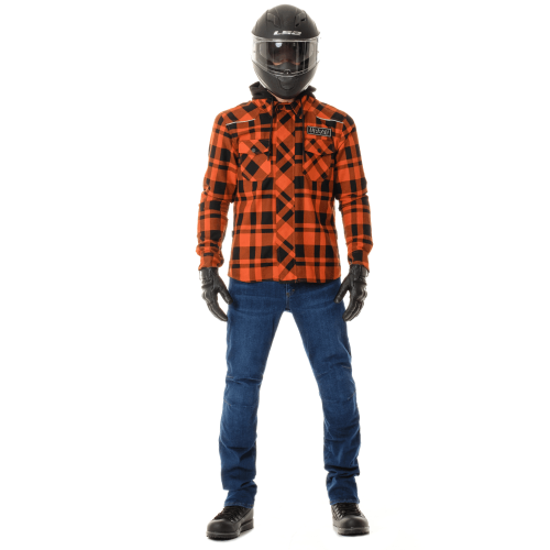 Моторубашка STREETFIGHTER Orange с защитой 2024 фото 16