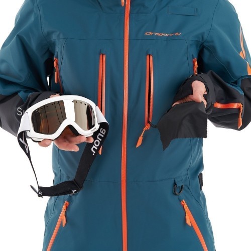 Комбинезон SuperLight 3L MAN Dark Ocean - Orange фото 6